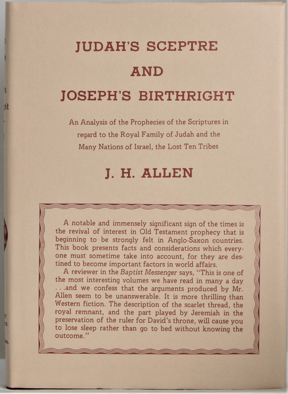 Judah's Sceptre & Joseph's Birthright