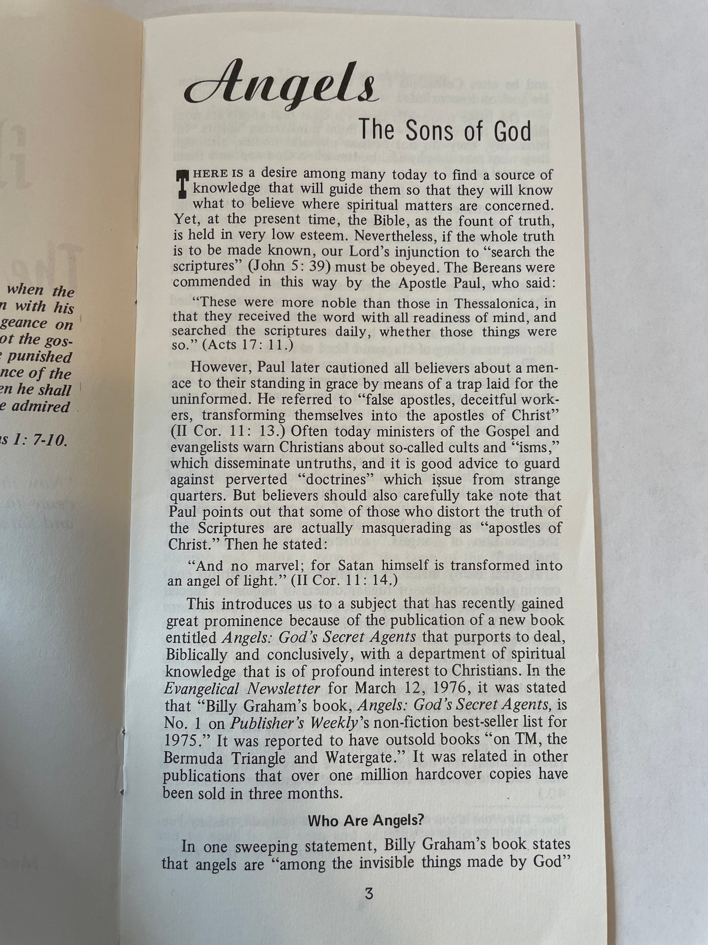 Angels: The Sons of God