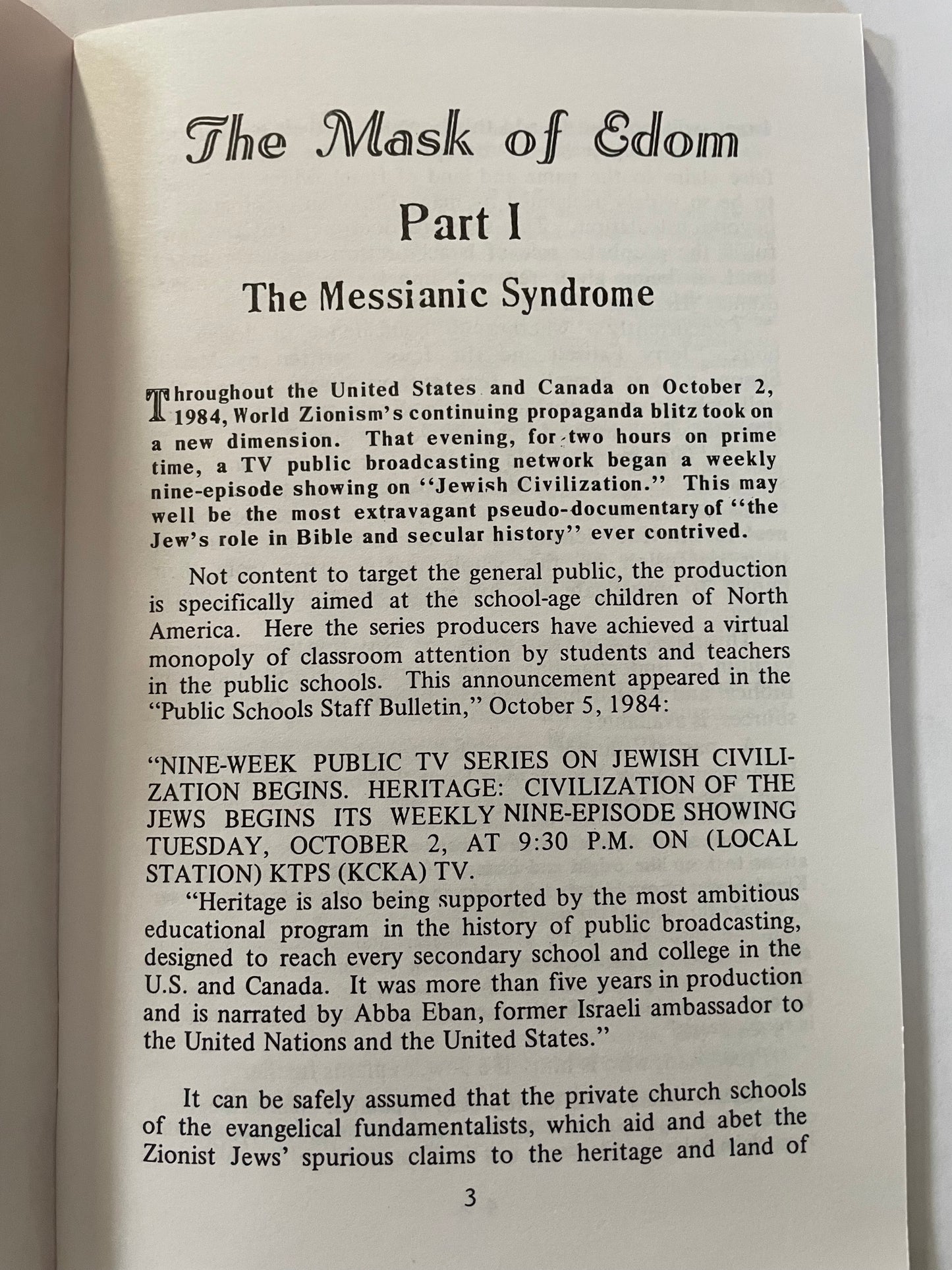The Mask of Edom