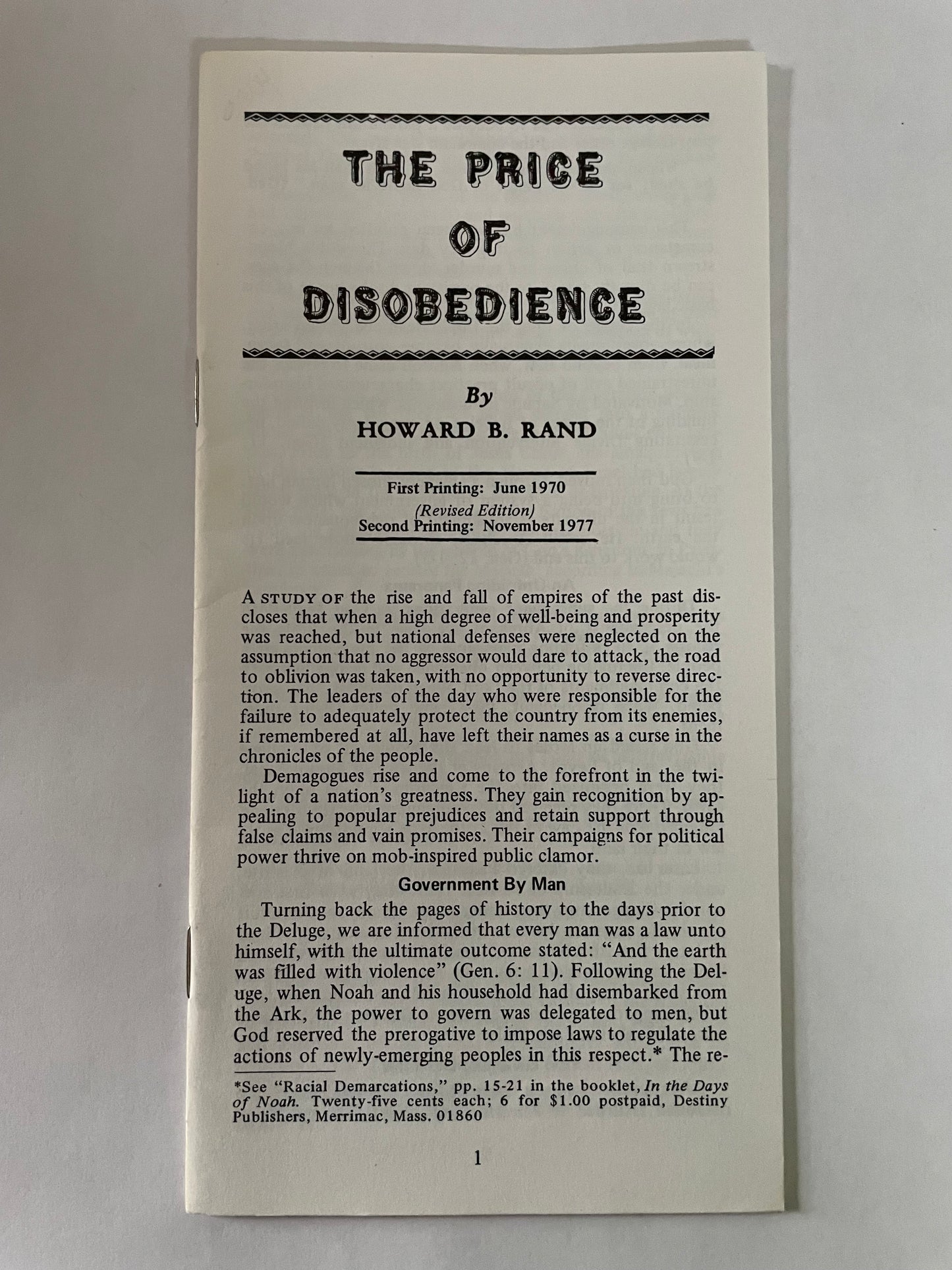 The Price of Disobedience
