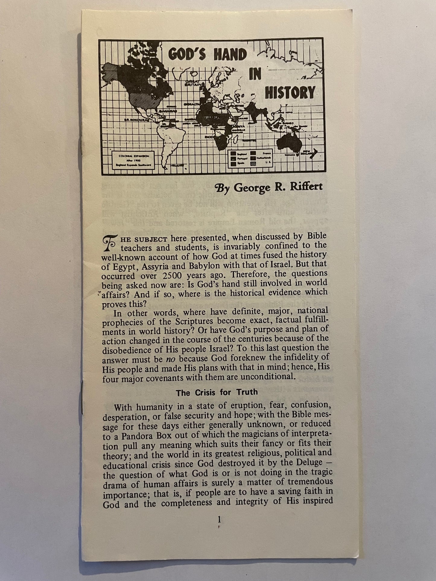 God’s Hand in History