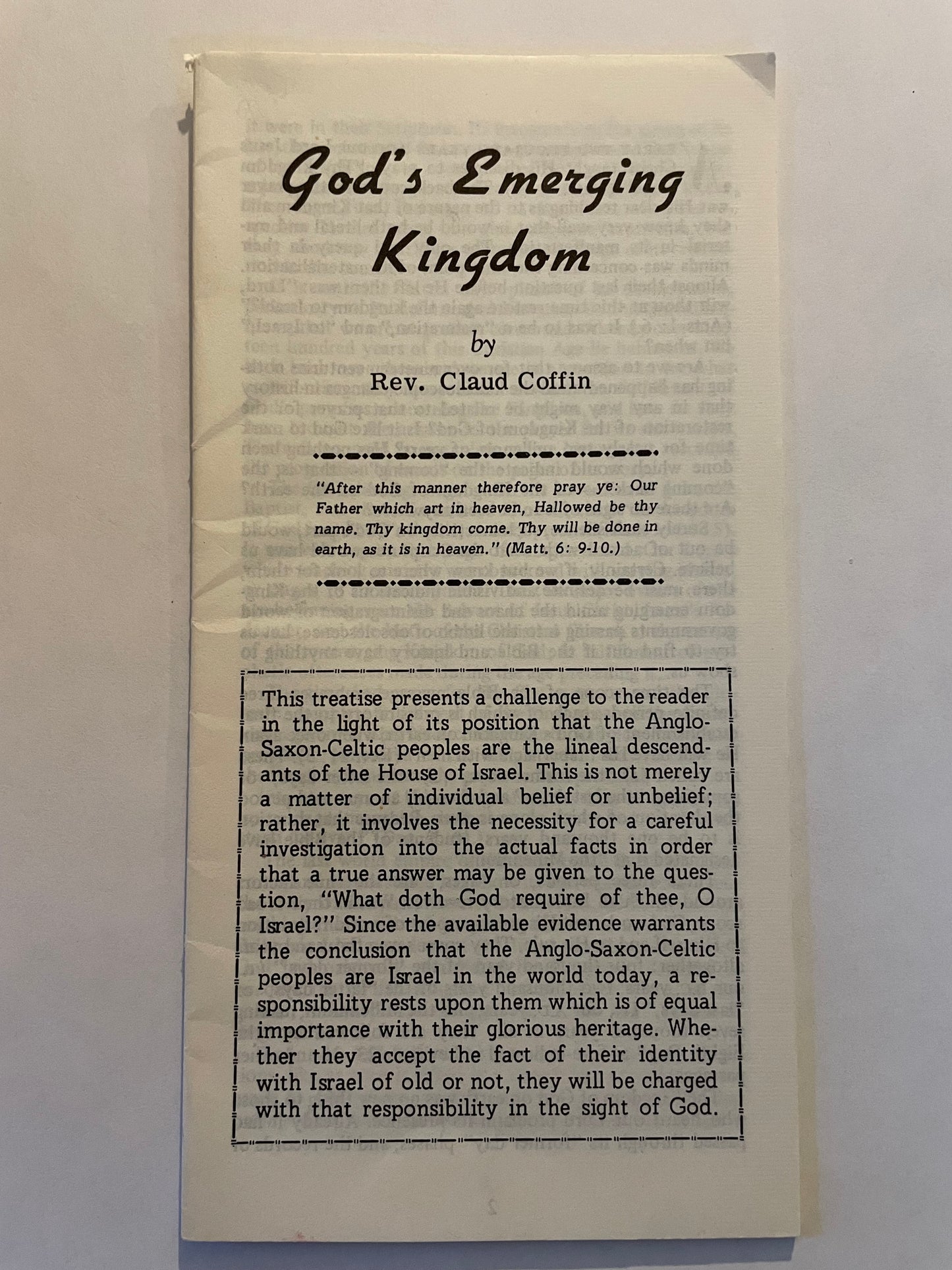 God’s Emerging Kingdom