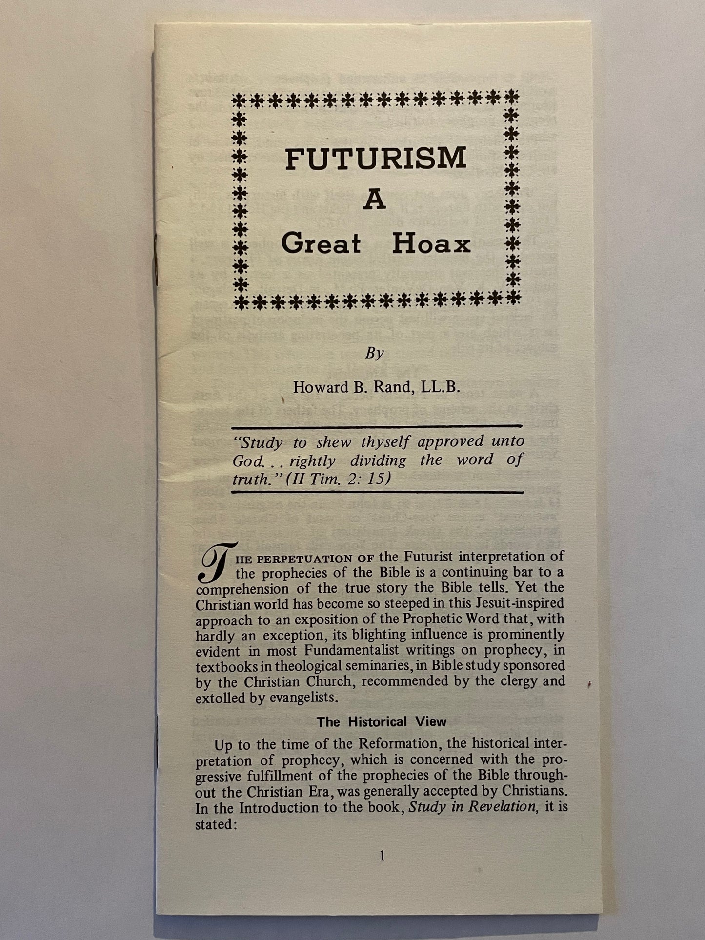 Futurism: A Great Hoax