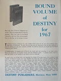 Destiny Magazines Bound Volume 1957 thru 1968 - Specify Year of