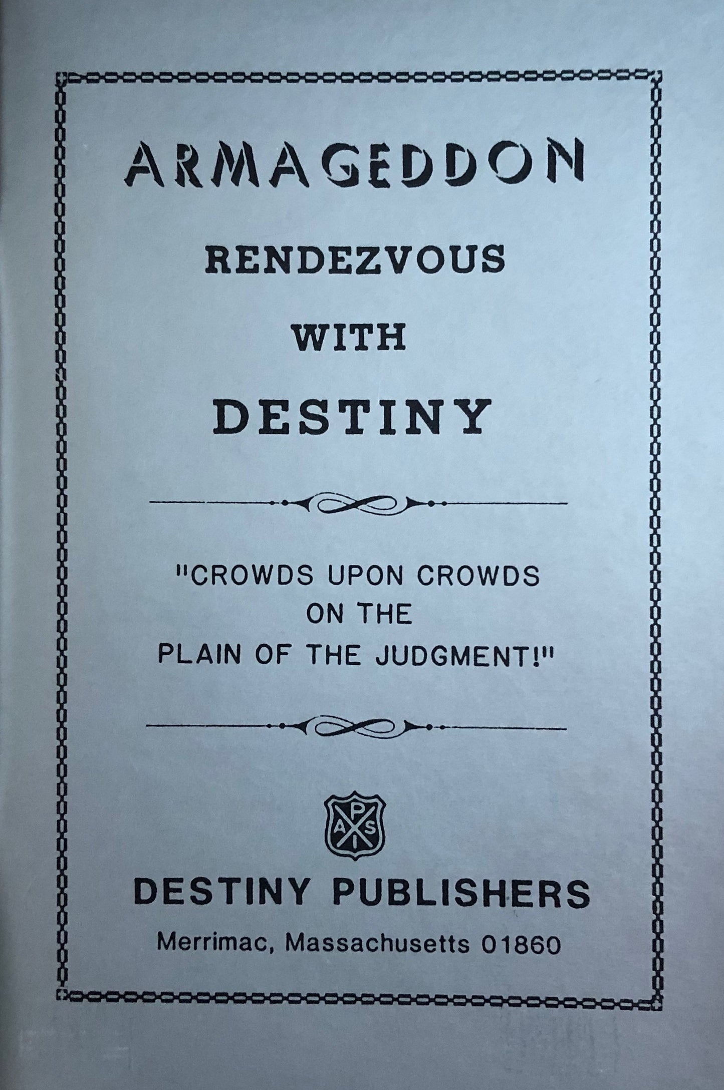 Armageddon: Rendezvous with Destiny