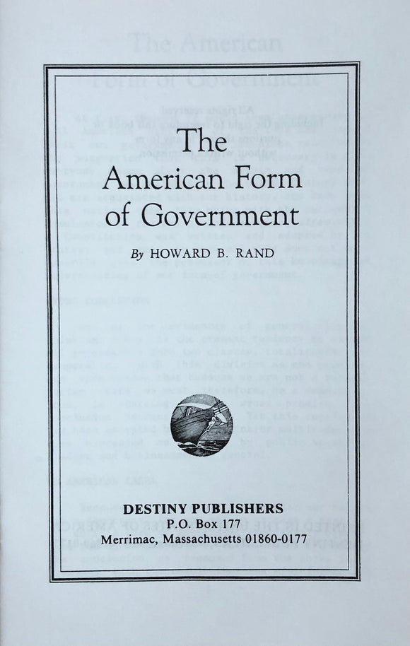 American Form of Government