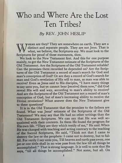 Who/Where Are the Lost Ten Tribes