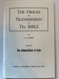 Origin & Transmission of the Bible