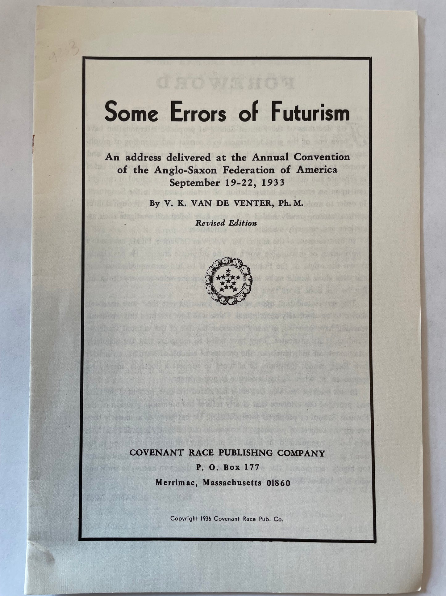 Some Errors of Futurism