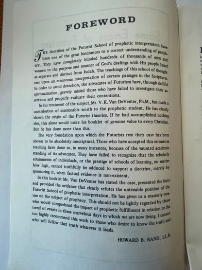 Some Errors of Futurism