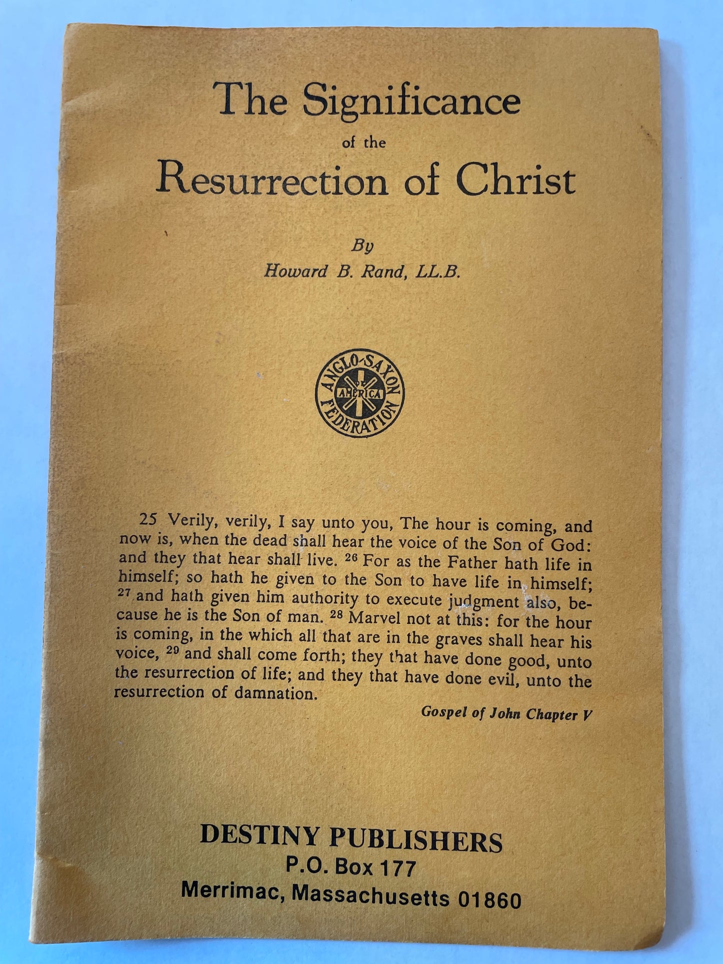 Significance of the Resurrection, The