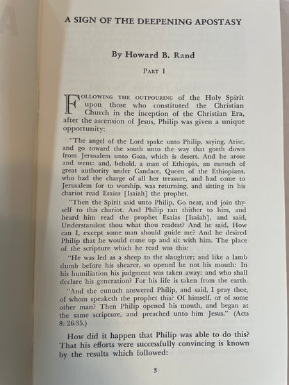 A Sign of the Deepening Apostasy