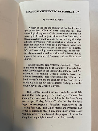 From Crucifixion to Resurrection