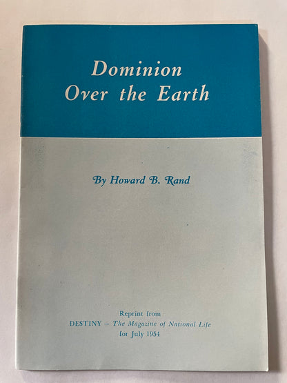 Dominion Over the Earth