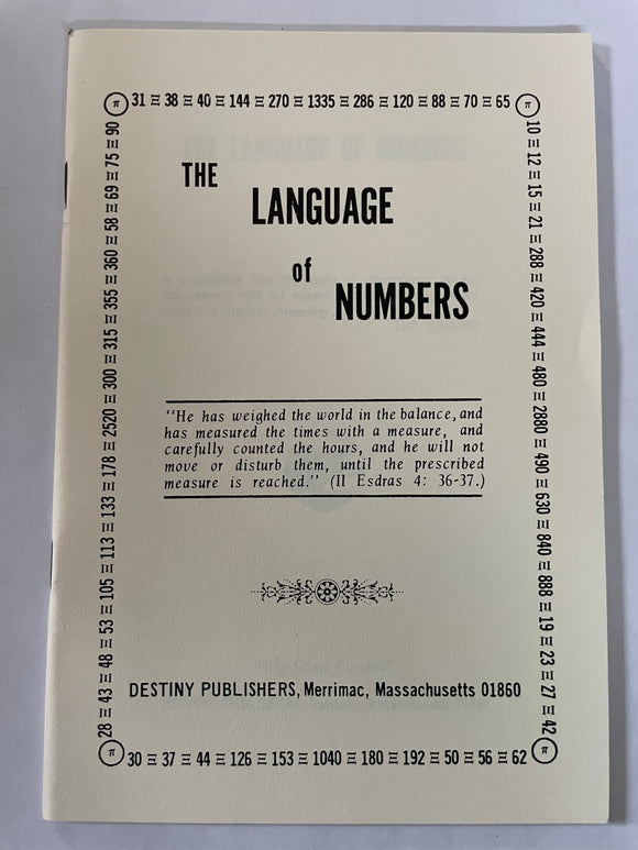 Language of Numbers – Destiny Publishers
