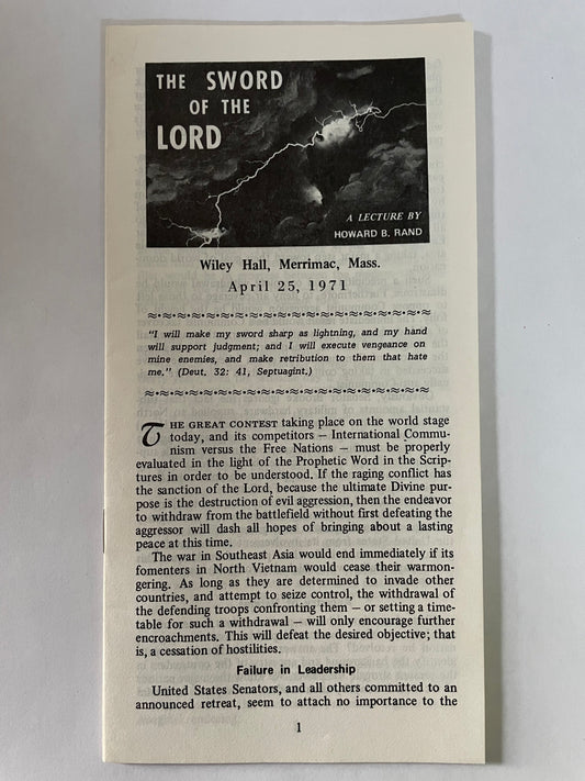The Sword of the Lord