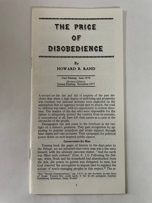 The Price of Disobedience