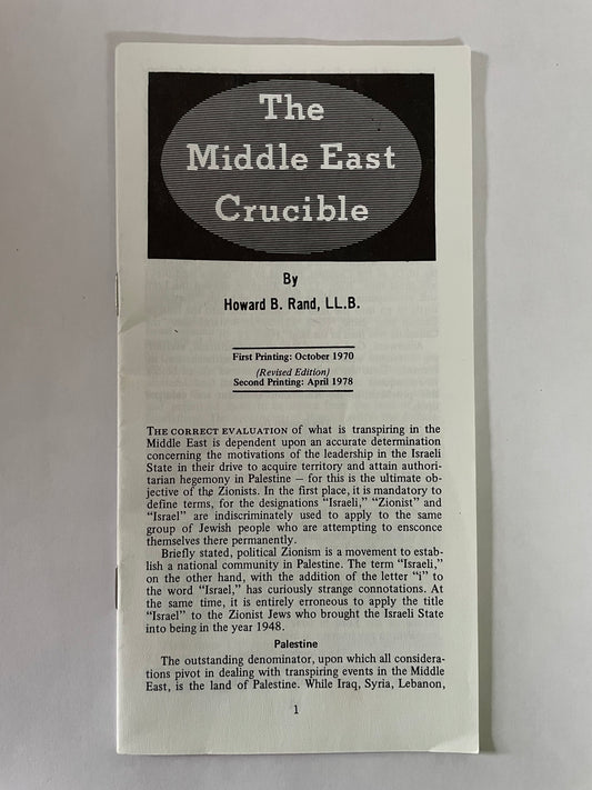 The Middle East Crucible