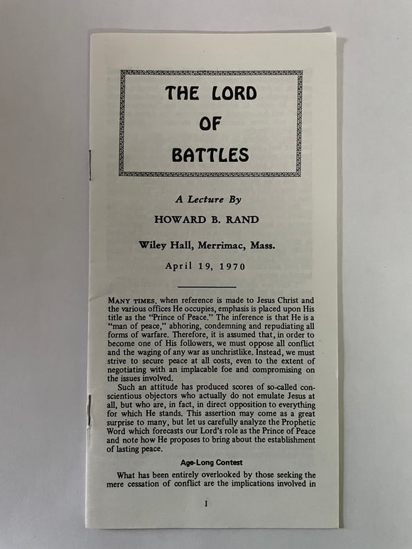 The Lord of Battles
