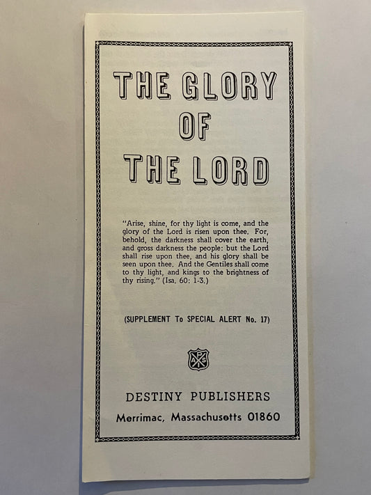 The Glory of the Lord