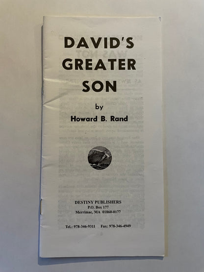 David's Greater Son