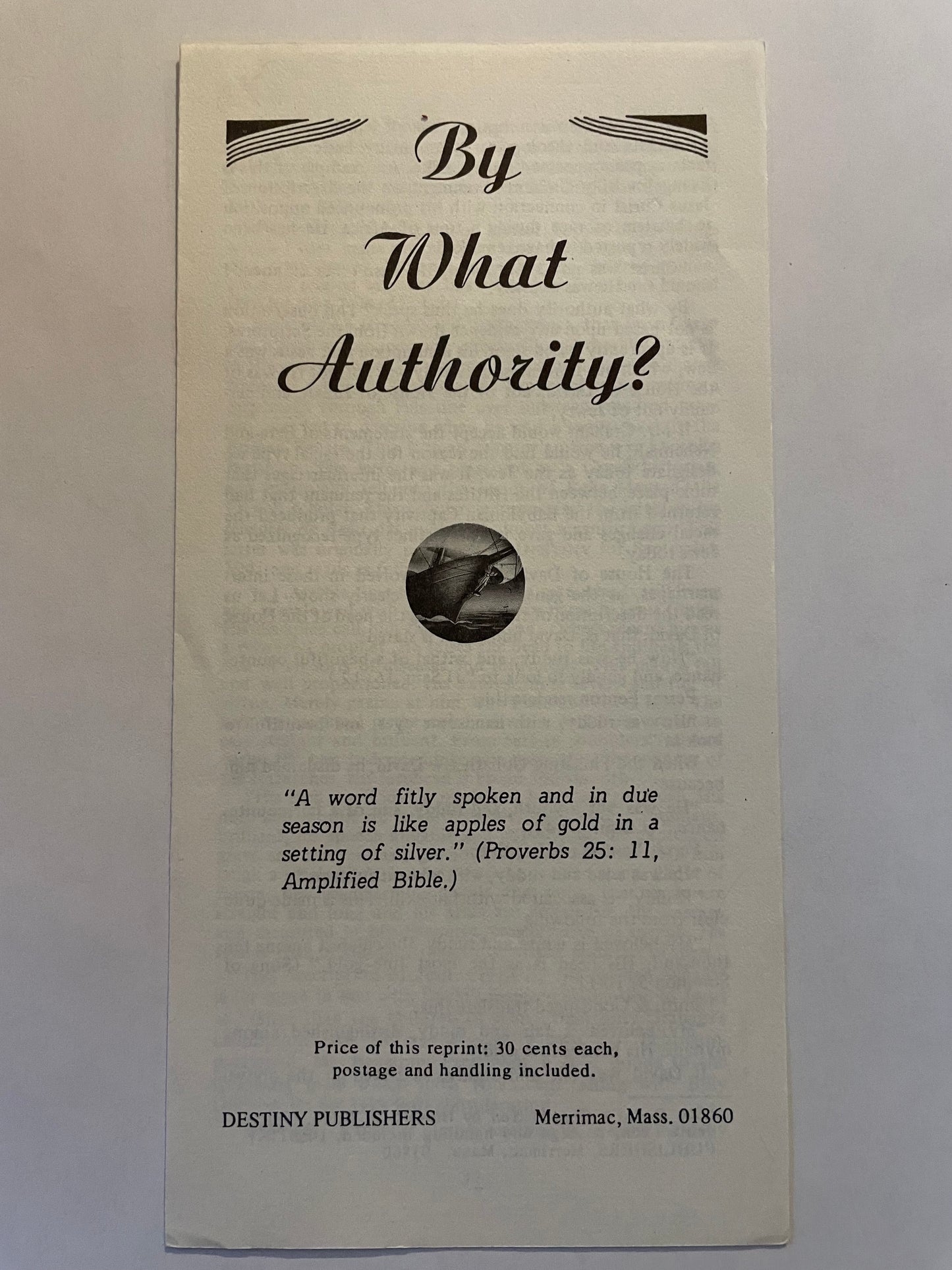 By What Authority