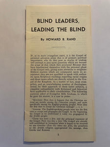 Blind Leaders, Leading the Blind