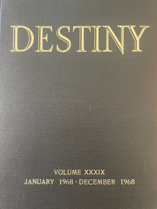 Destiny Magazines Bound Volume 1957 thru 1968 - Specify Year of