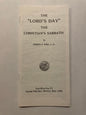 “Lord’s Day” the Christian’s Sabbath