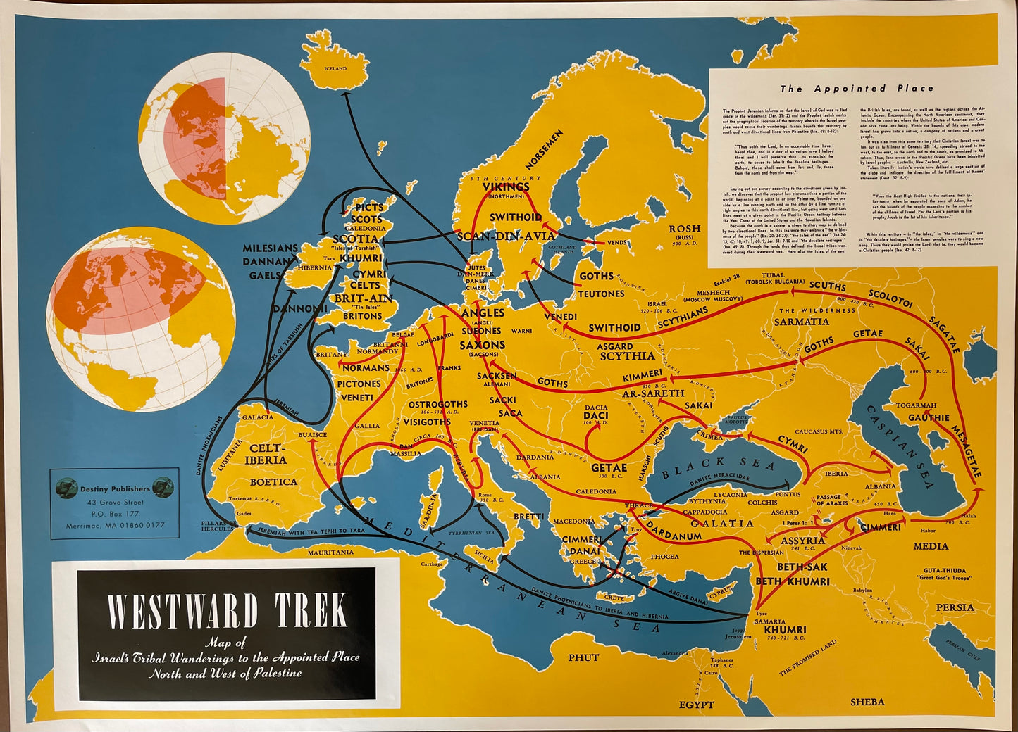 Westward Trek Chart 24" x 34"